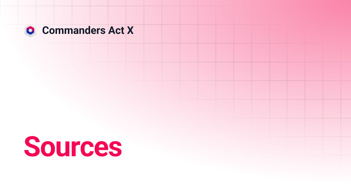 Sources | Commanders Act X