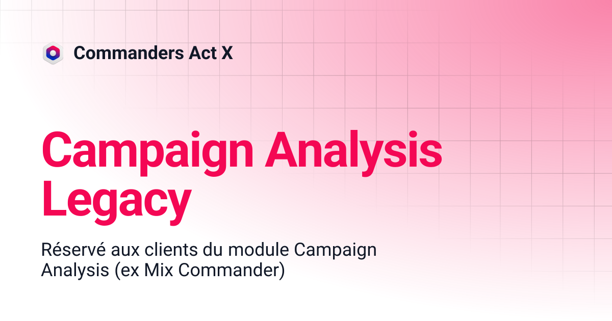 Campaign Analysis Legacy | Commanders Act X