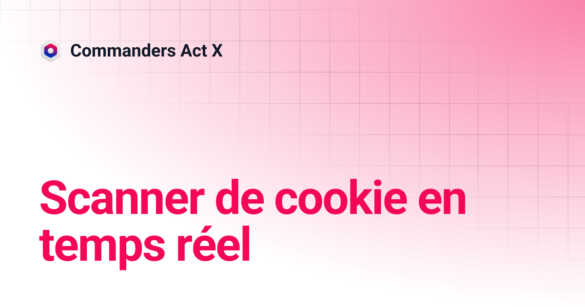 Scanner de cookie en temps réel | Commanders Act X