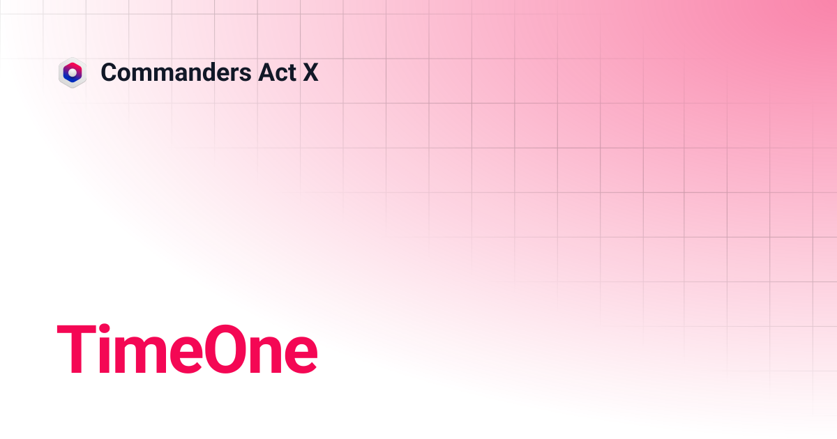TimeOne | Commanders Act X