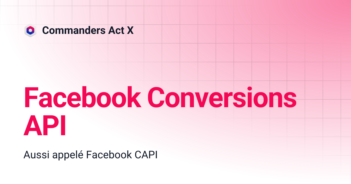 Facebook Conversions API | Commanders Act X