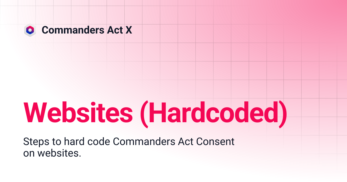 Websites (Hardcoded) | Commanders Act X