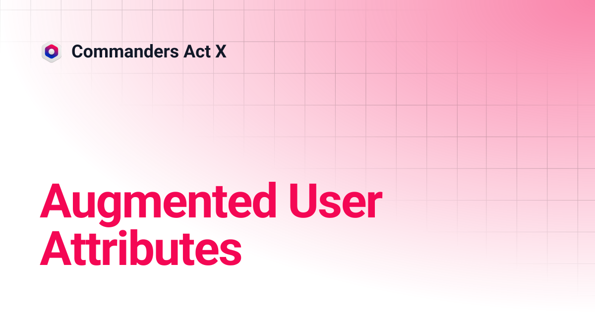 Augmented User Attributes | Commanders Act X