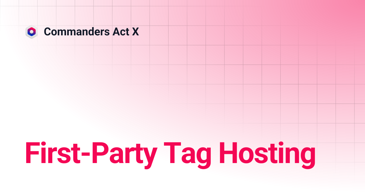 First-Party Tag Hosting | Commanders Act X