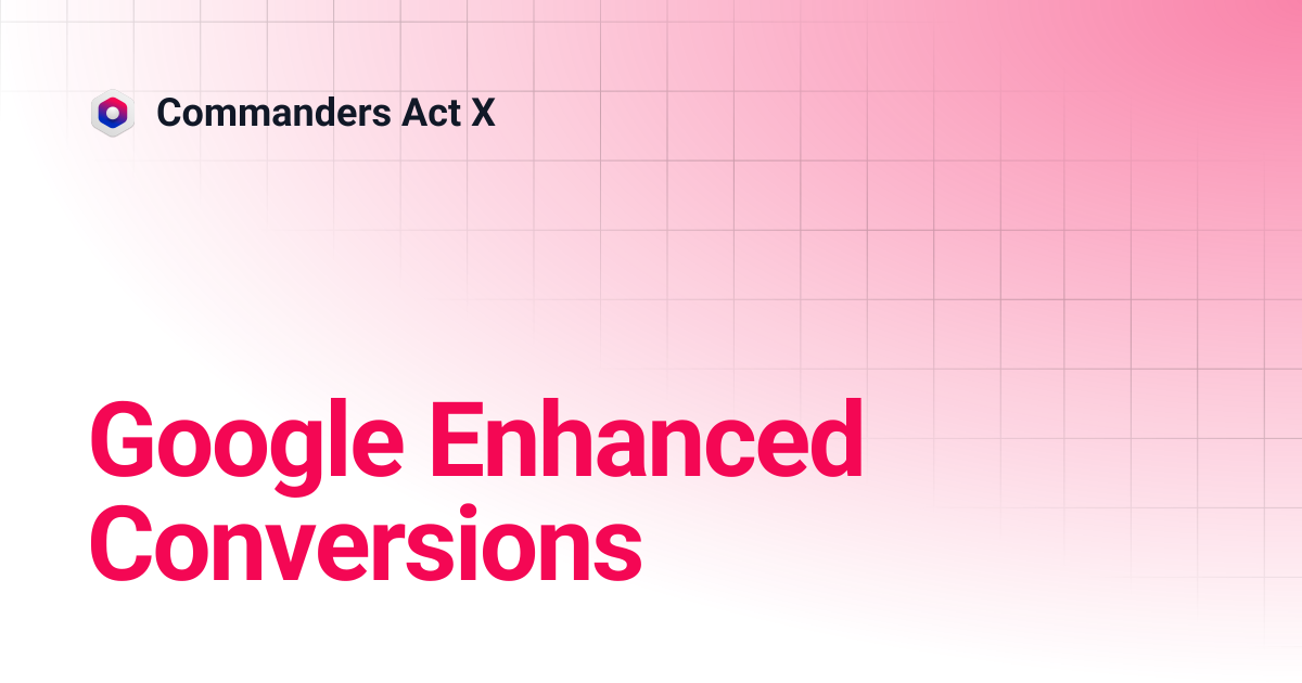Google Enhanced Conversions | Commanders Act X