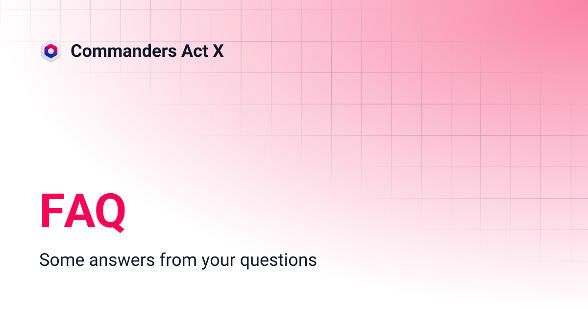FAQ | Commanders Act X
